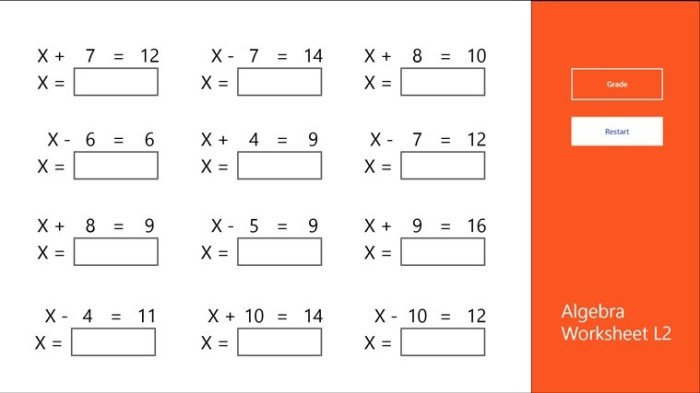 Algebra 1 5.1 worksheet answers