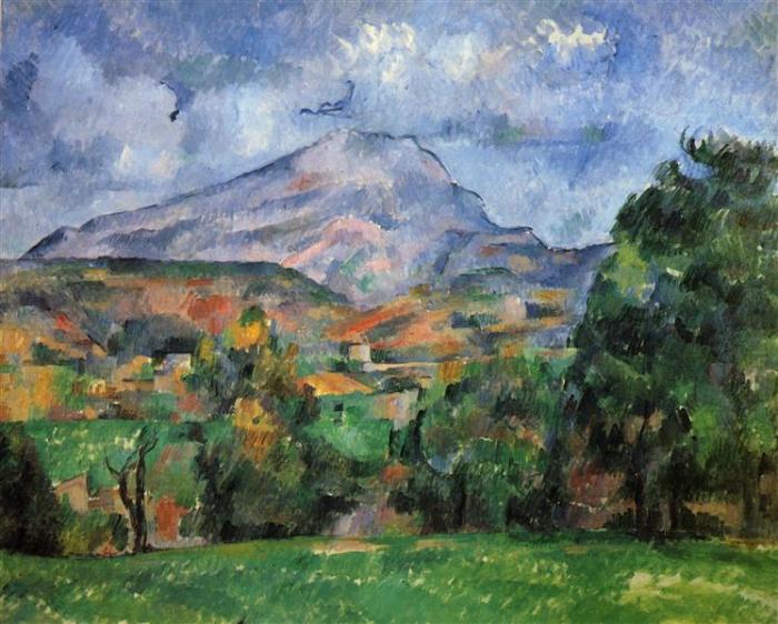 Victoire sainte mont cezanne paul wikiart public