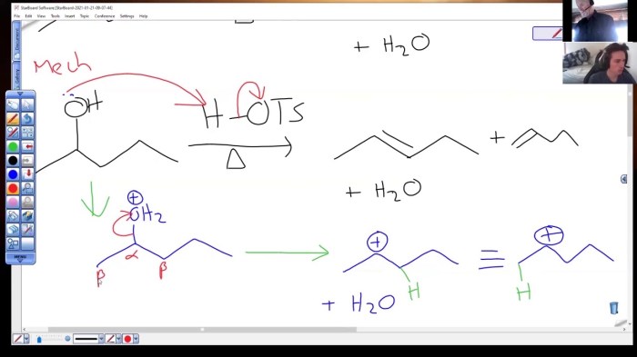 Draw the major product for the dehydration of 2 pentanol