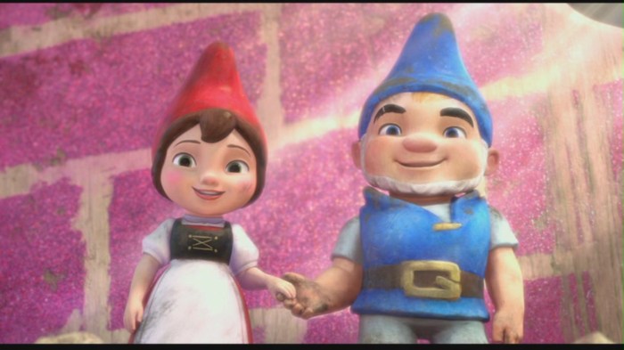 Gnomeo and juliet characters compared to romeo and juliet